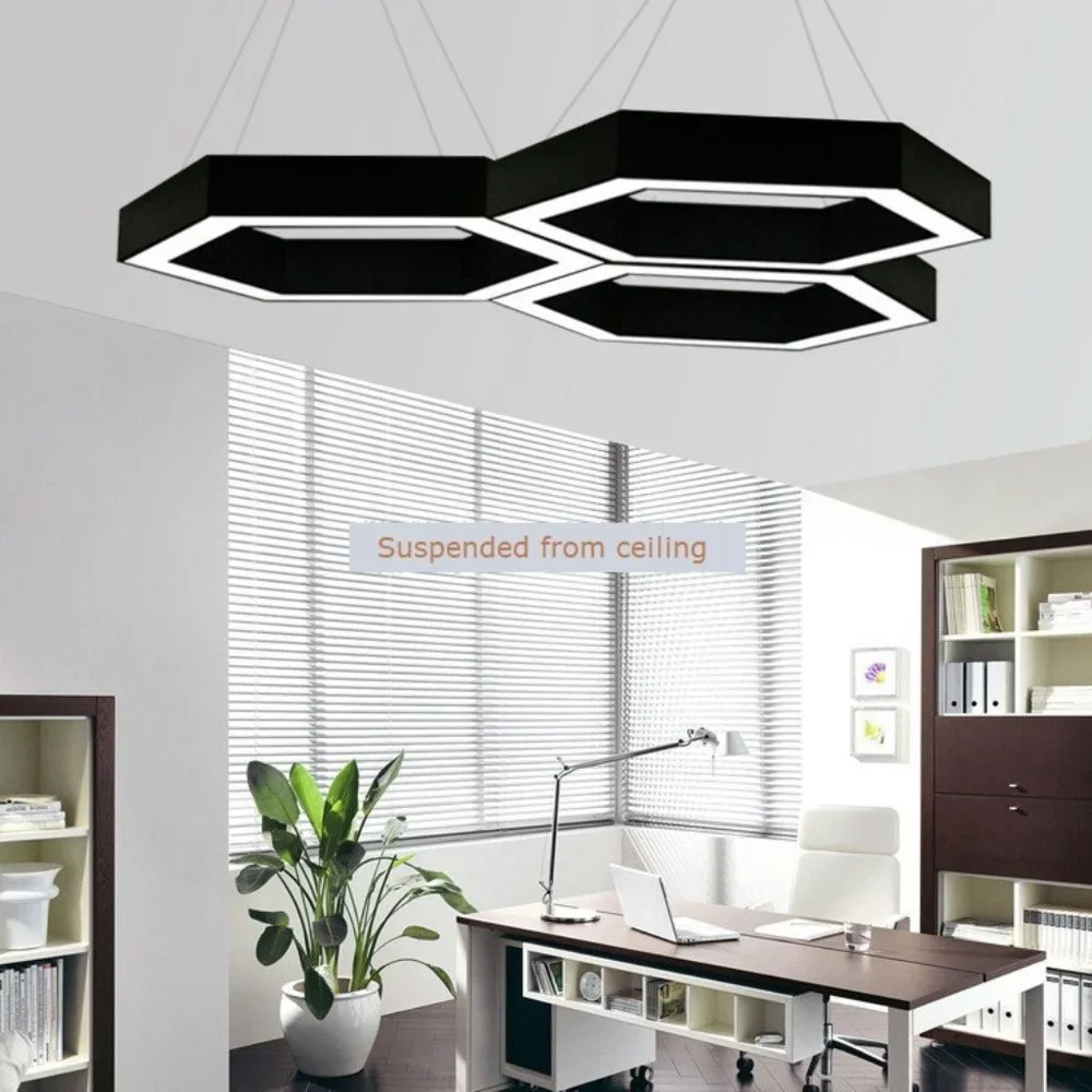 Hexagonal Chandelier - Ceiling Light - Pendant Light Contemporary Ceiling Lights